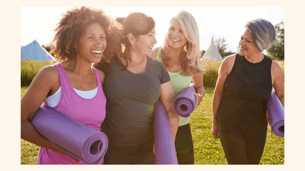 midlife women enjoying time together